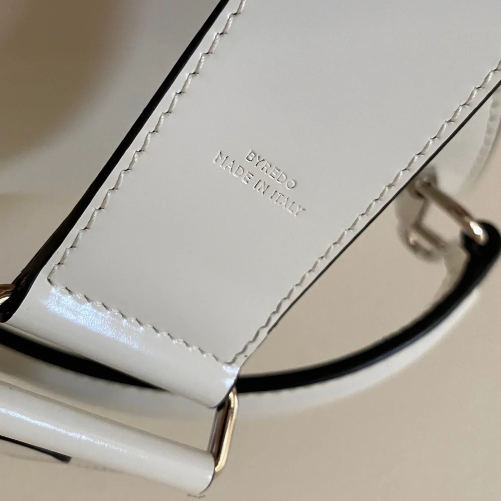 Byredo New Crossbody White Leather Shoulder Bag